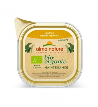 ALMO NATURE CANE DAILYMENU BIO CON POLLO DA 100 GR IN VASCHETTA