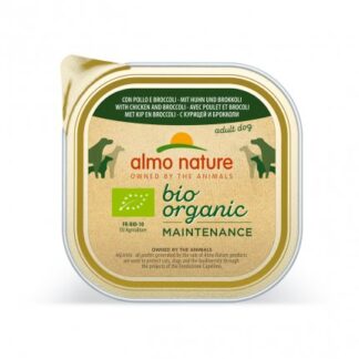 ALMO NATURE CANE DAILYMENU BIO CON POLLO E BROCCOLI DA 300 GR IN VASCHETTA