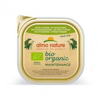 ALMO NATURE CANE DAILYMENU BIO CON POLLO E VERDURE DA 300 GR IN VASCHETTA