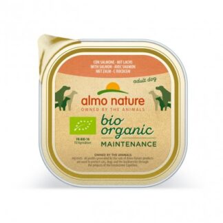 ALMO NATURE CANE DAILYMENU BIO CON SALMONE DA 300 GR IN VASCHETTA
