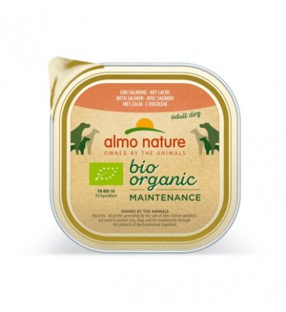 ALMO NATURE CANE DAILYMENU BIO CON SALMONE DA 300 GR IN VASCHETTA