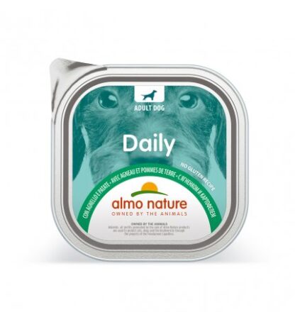 ALMO NATURE CANE DAILYMENU CON AGNELLO E PATATE DA 300 GR IN VASCHETTA