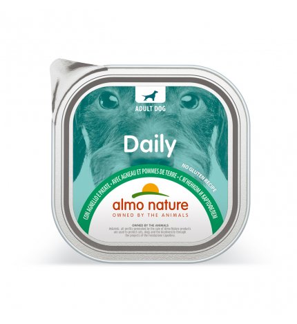 ALMO NATURE CANE DAILYMENU CON AGNELLO E PATATE DA 300 GR IN VASCHETTA