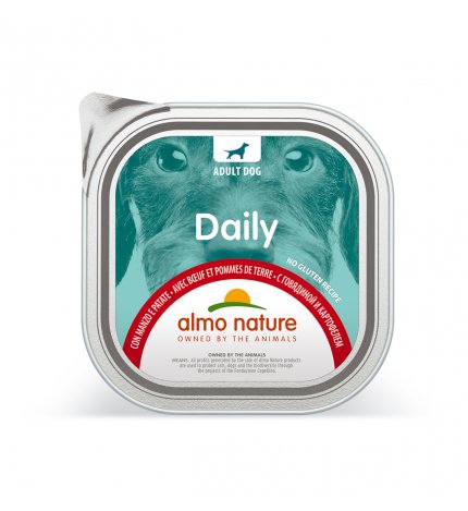 ALMO NATURE CANE DAILYMENU CON MANZO E PATATE DA 300 GR IN VASCHETTA