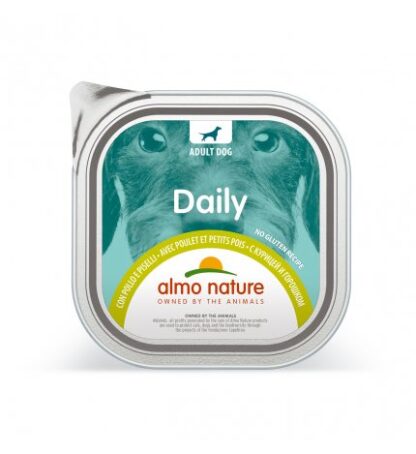 ALMO NATURE CANE DAILYMENU CON POLLO E PISELLI DA 300 GR IN VASCHETTA