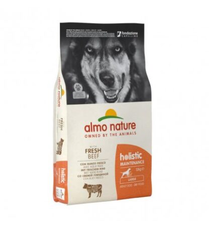 ALMO NATURE CANE HOLISTIC ADULT LARGE CON MANZO E RISO DA 12 KG