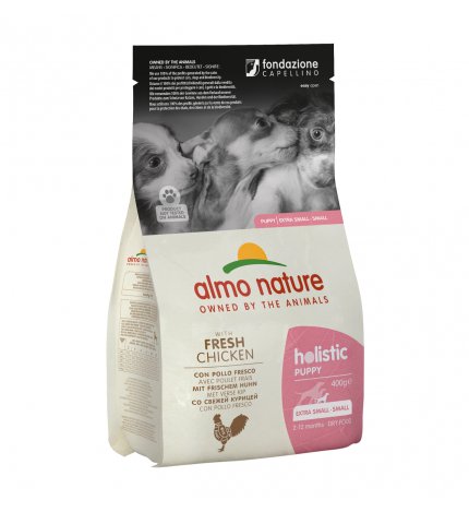 ALMO NATURE CANE HOLISTIC PUPPY SMALL CON POLLO DA 400 GR