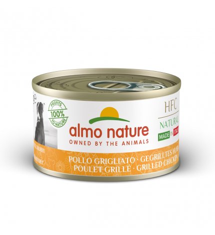 ALMO NATURE CANE NATURAL MADE IN ITALY POLLO GRIGLIATO DA 95 GR IN LATTINA