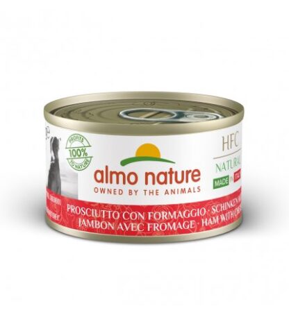 ALMO NATURE CANE NATURAL MADE IN ITALY PROSCIUTTO CON FORMAGGIO DA 95 GR IN LATTINA