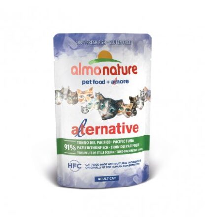 ALMO NATURE GATTO ALTERNATIVE HFC CON TONNO DEL PACIFICO DA 55 GR IN BUSTA