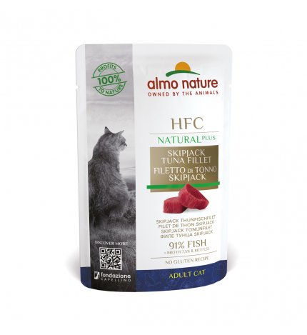 ALMO NATURE GATTO ALTERNATIVE TONNO SKIPJACK DA 55 GR IN BUSTA