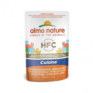ALMO NATURE GATTO CLASSIC CUISINE CON FILETTO DI POLLO E FORMAGGIO DA 55 GR IN BUSTA