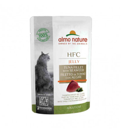 Almo nature gatto jelly con filetto di tonno e alghe da 55 gr in busta