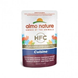 ALMO NATURE GATTO CLASSIC CUISINE CON FILETTO DI TONNO E ARAGOSTA DA 55 GR IN BUSTA