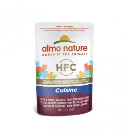 ALMO NATURE GATTO CLASSIC CUISINE CON FILETTO DI TONNO E ARAGOSTA DA 55 GR IN BUSTA