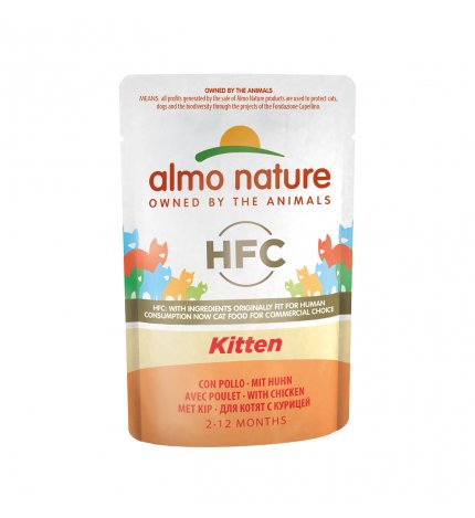 ALMO NATURE GATTO CLASSIC CUISINE KITTEN POLLO 55 GR