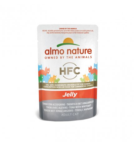 ALMO NATURE GATTO CLASSIC IN GELATINA CON FILETTO DI TONNO E ACCIUGHINE DA 55 GR IN BUSTA