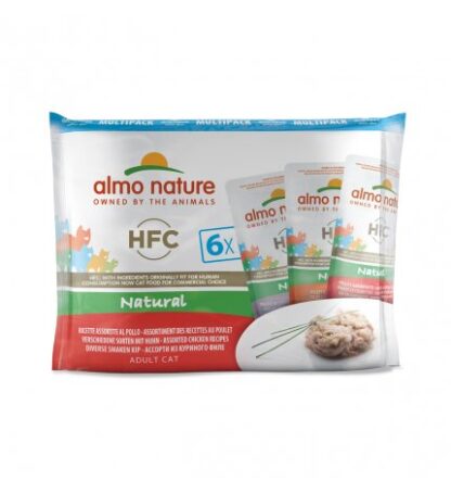 ALMO NATURE GATTO CLASSIC MULTIPACK CON RICETTE AL POLLO 6 BUSTE DA 55 GR