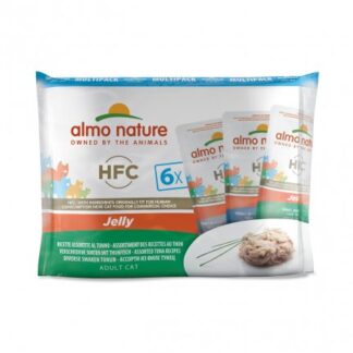ALMO NATURE GATTO CLASSIC MULTIPACK JELLY CON RICETTE AL TONNO 6 BUSTE DA 55 GR