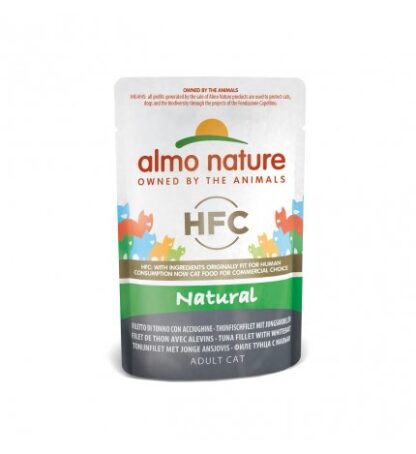 ALMO NATURE GATTO CLASSIC NATURE CON FILETTO DI TONNO CON ACCIUGHINE DA 55 GR IN BUSTA