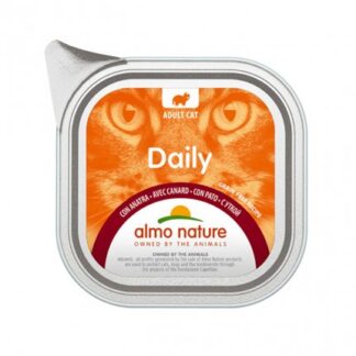 ALMO NATURE GATTO DAILYMENU CON ANATRA DA 100 GR IN VASCHETTA