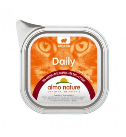 ALMO NATURE GATTO DAILYMENU CON ANATRA DA 100 GR IN VASCHETTA