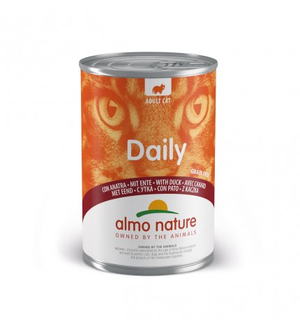 ALMO NATURE GATTO DAILYMENU CON ANATRA DA 400 GR IN LATTINA