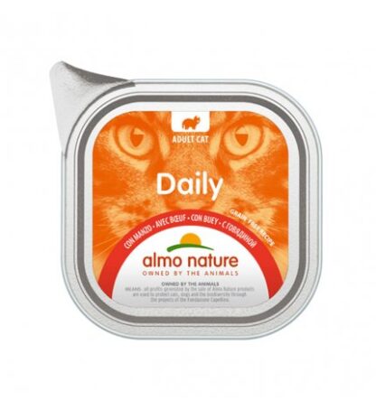 ALMO NATURE GATTO DAILYMENU CON MANZO DA 100 GR IN VASCHETTA