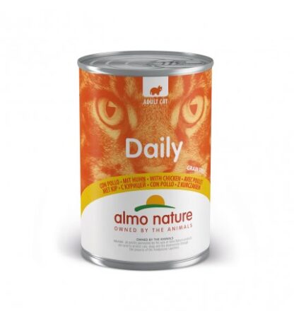 ALMO NATURE GATTO DAILYMENU CON POLLO DA 400 GR IN LATTINA