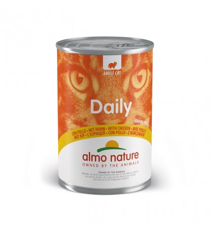 ALMO NATURE GATTO DAILYMENU CON POLLO DA 400 GR IN LATTINA