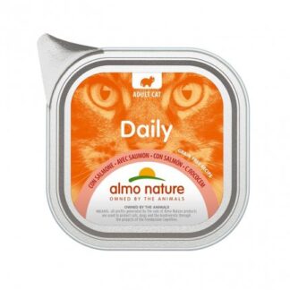 ALMO NATURE GATTO DAILYMENU CON SALMONE DA 100 GR IN VASCHETTA