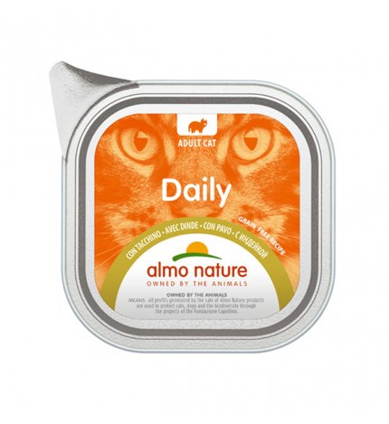 ALMO NATURE GATTO DAILYMENU CON TACCHINO DA 100 GR IN VASCHETTA