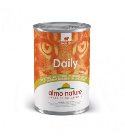 ALMO NATURE GATTO DAILYMENU CON TACCHINO DA 400 GR IN LATTINA