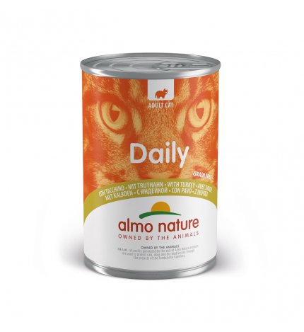 ALMO NATURE GATTO DAILYMENU CON TACCHINO DA 400 GR IN LATTINA