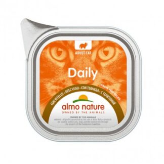 ALMO NATURE GATTO DAILYMENU CON VITELLO DA 100 GR IN VASCHETTA