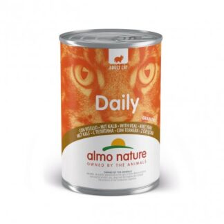 ALMO NATURE GATTO DAILYMENU CON VITELLO DA 400 GR IN LATTINA
