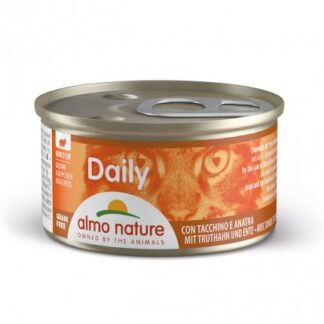 ALMO NATURE GATTO DAILYMENU DADINI CON TACCHINO E ANATRA DA 85 GR IN LATTINA