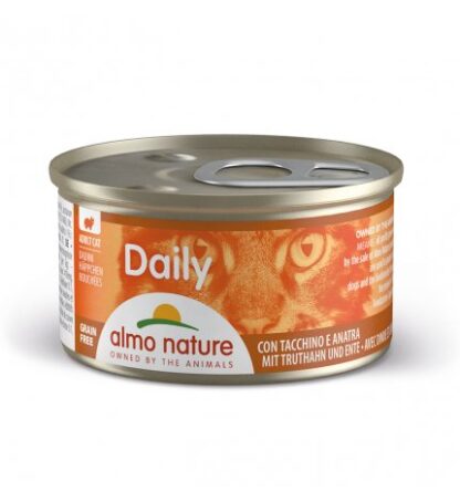 ALMO NATURE GATTO DAILYMENU DADINI CON TACCHINO E ANATRA DA 85 GR IN LATTINA
