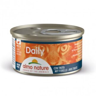 ALMO NATURE GATTO DAILYMENU DADINI CON TROTA DA 85 GR IN LATTINA