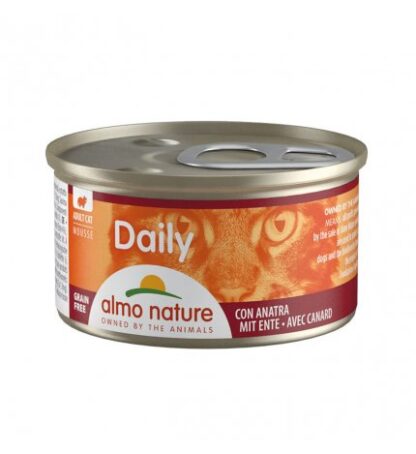 ALMO NATURE GATTO DAILYMENU MOUSSE CON ANATRA DA 85 GR IN LATTINA