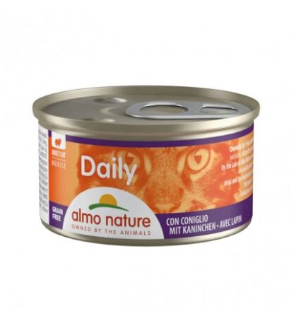 ALMO NATURE GATTO DAILYMENU MOUSSE CON CONIGLIO DA 85 GR IN LATTINA