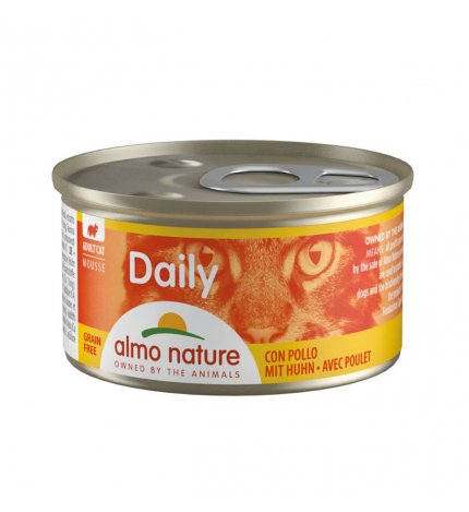 ALMO NATURE GATTO DAILYMENU MOUSSE CON POLLO DA 85 GR IN LATTINA