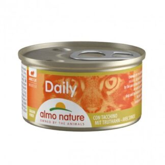 ALMO NATURE GATTO DAILYMENU MOUSSE CON TACCHINO DA 85 GR IN LATTINA