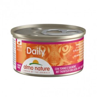 ALMO NATURE GATTO DAILYMENU MOUSSE CON TONNO E SALMONE DA 85 GR IN LATTINA