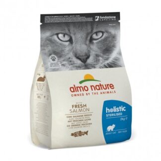 ALMO NATURE GATTO FUNCTIONAL ADULT STERELISED CON SALMONE E RISO DA 2 KG
