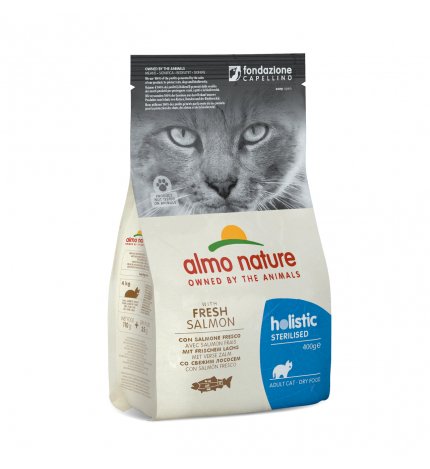 ALMO NATURE GATTO FUNCTIONAL ADULT STERILIZED CON SALMONE E RISO DA 400 GR