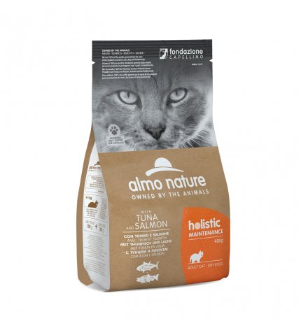 ALMO NATURE GATTO HOLISTIC ADULT CON TONNO E SALMONE DA 400 GR