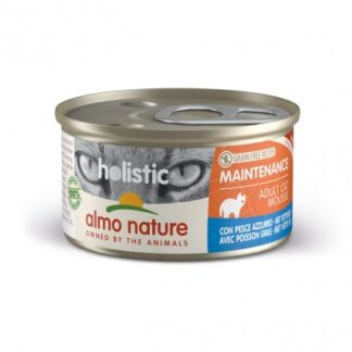 ALMO NATURE GATTO HOLISTIC ADULT GRAIN FREE MOUSSE CON PESCE AZZURRO DA 85 GR IN LATTINA