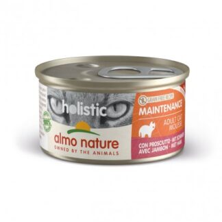 ALMO NATURE GATTO HOLISTIC ADULT GRAIN FREE MOUSSE CON PROSCIUTTO DA 85 GR IN LATTINA