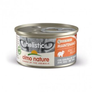 ALMO NATURE GATTO HOLISTIC ADULT GRAIN FREE MOUSSE CON SOGLIOLA DA 85 GR IN LATTINA